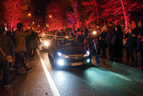 شادی مردم پس از قرائت بیانیه توافق هسته‌ای - تهران